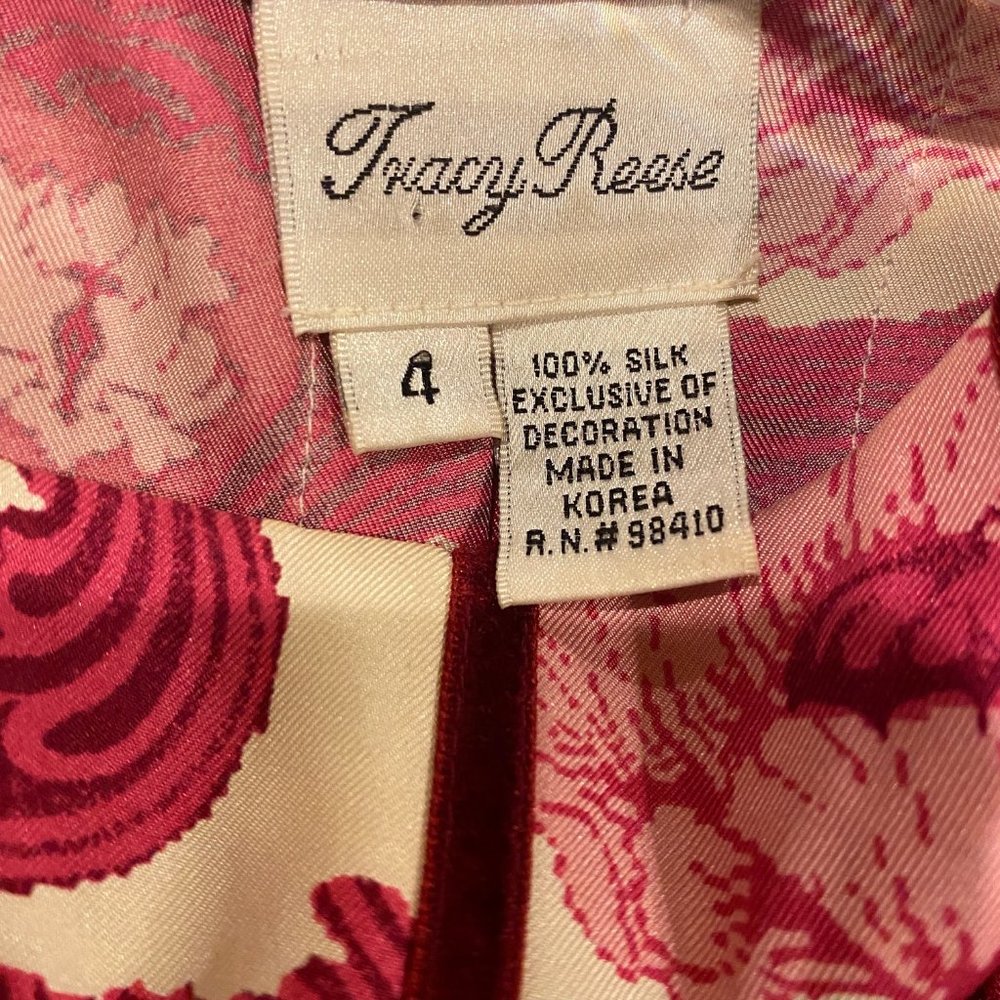 Tracy Reese Floral Silk Mini Dress - Size 4 - Picture 9 of 9
